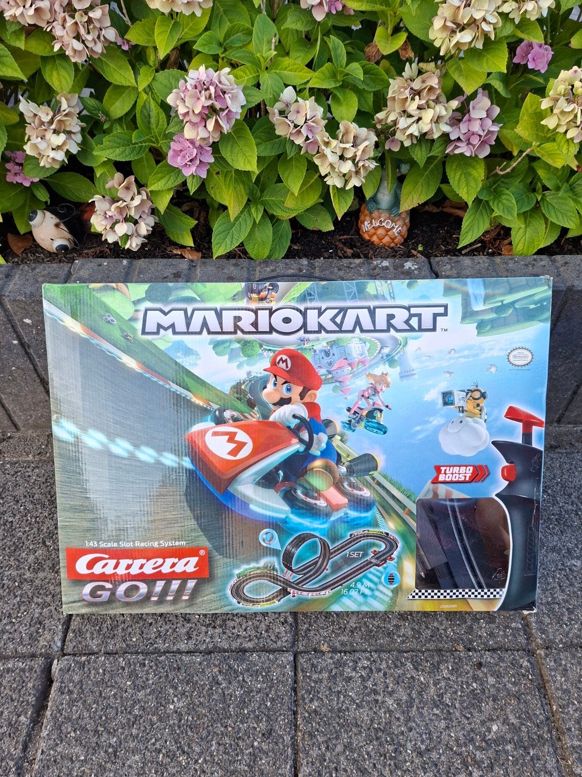 Carrera GO!!! Mario Kart Racebaan met extra baan en 4 auto's, Carrera, Ophalen of Verzenden, Met looping, Elektrisch