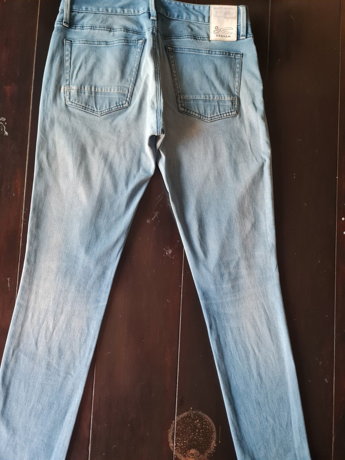 LICHTE DENHAM BOLT SKINNY FIT STRETCH JEANS SIZE 33/34, Blauw, Ophalen of Verzenden, Zo goed als nieuw, W33 - W34 (confectie 48/50)