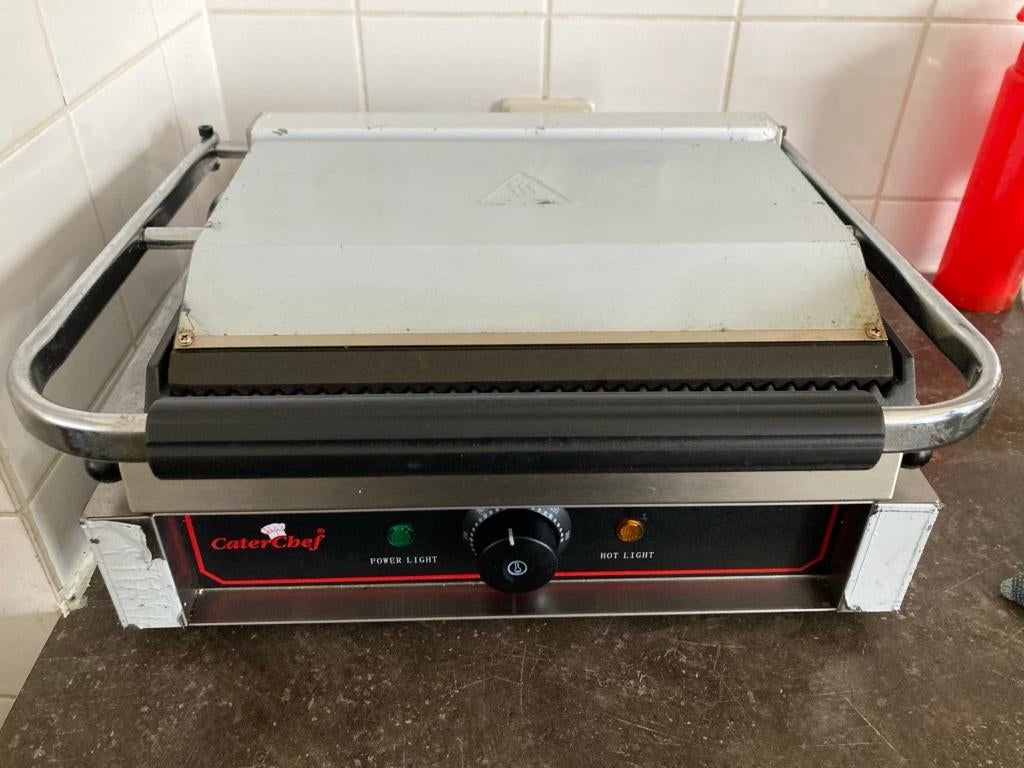 CaterChef professionele contactgrill/ hetelucht oven en meer, Ophalen, Zo goed als nieuw, Tafelgrill