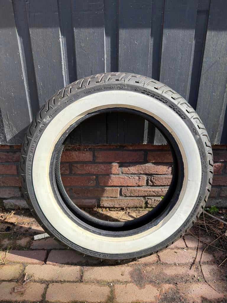 Dunlop D402 F Whitewall banden voor Harley Davidson, Ophalen, Gebruikt