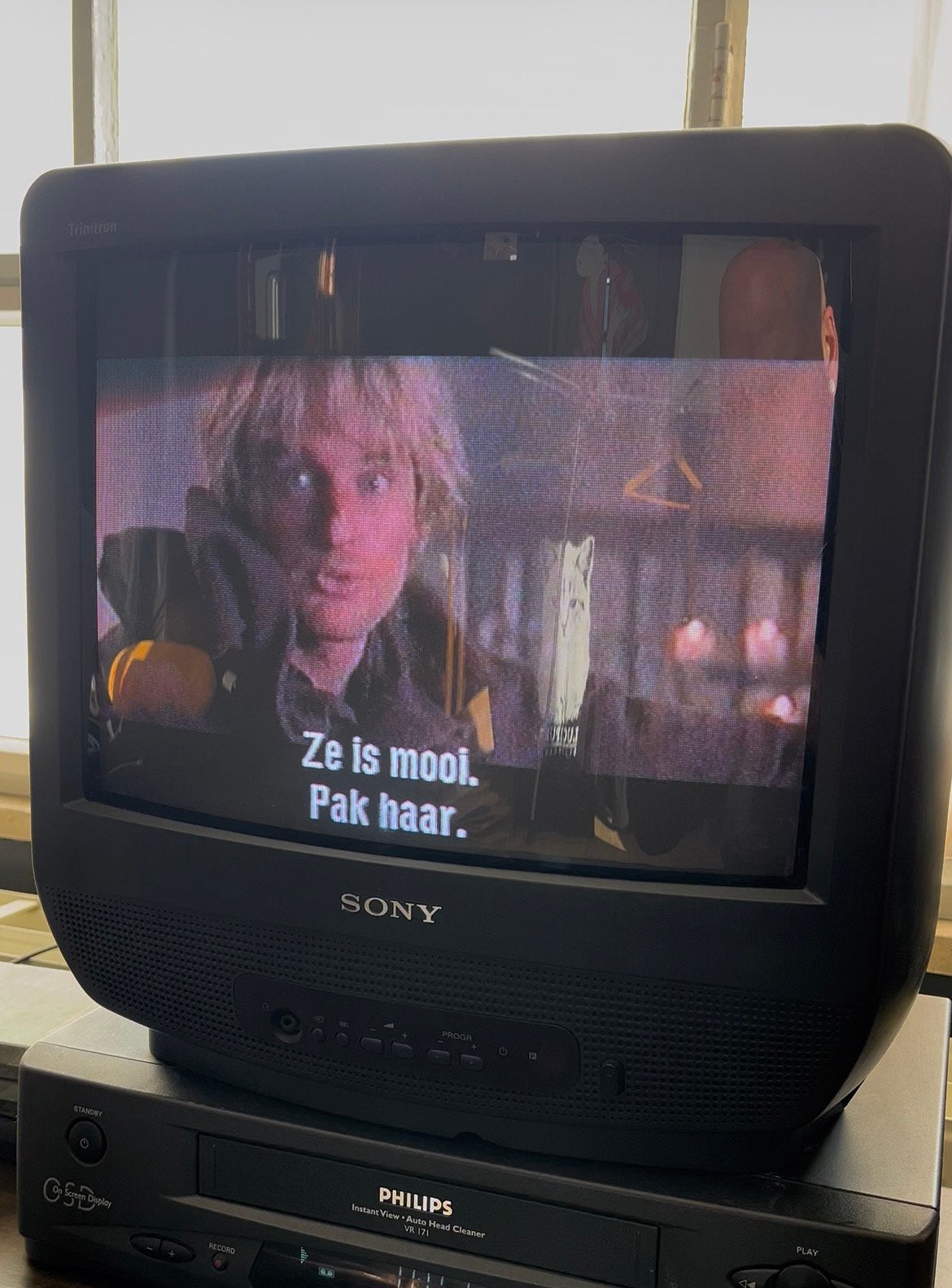 Sony trinitron kv-m1450D crt beeldbuis tv, Ophalen of Verzenden, Gebruikt, Minder dan 40 cm, Sony