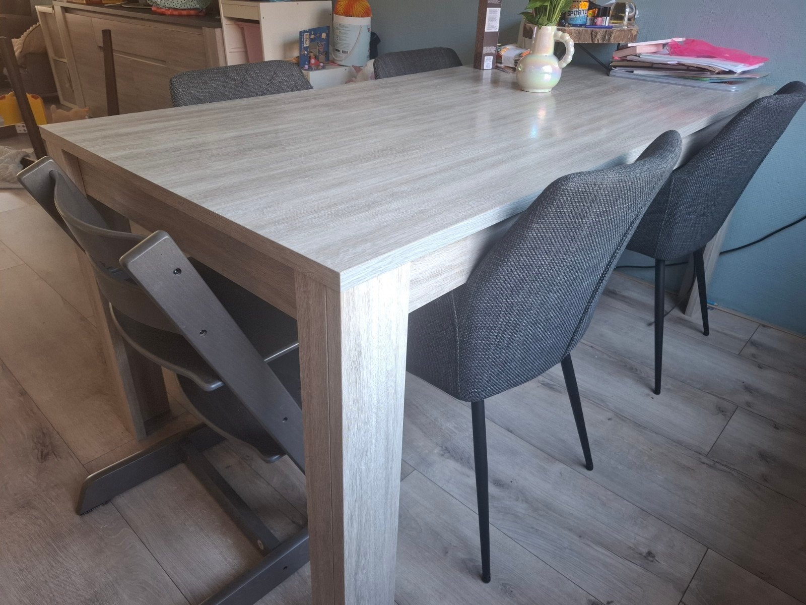 Eettafel Sepp van Leenbakker 180x90 cm, Ophalen, Gebruikt, 50 tot 100 cm, 150 tot 200 cm