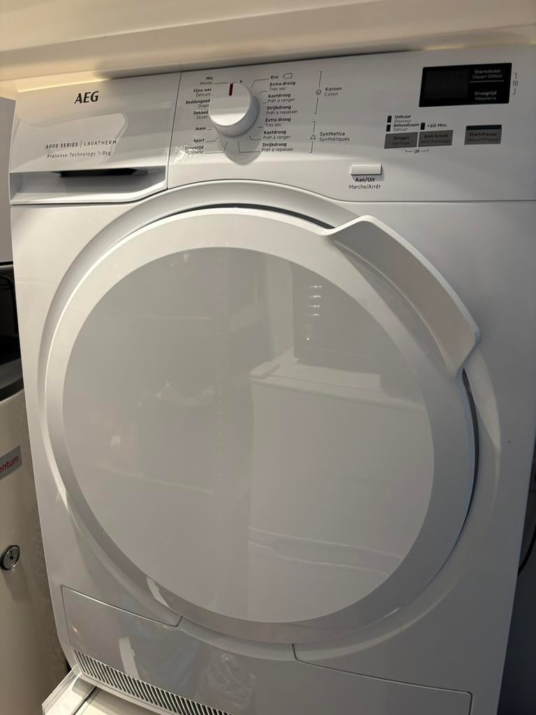 AEG Lavatherm 6000 Series ProSense condensdroger 8kg, Witgoed en Apparatuur, Wasdrogers, Ophalen, 6 tot 8 kg, Zo goed als nieuw