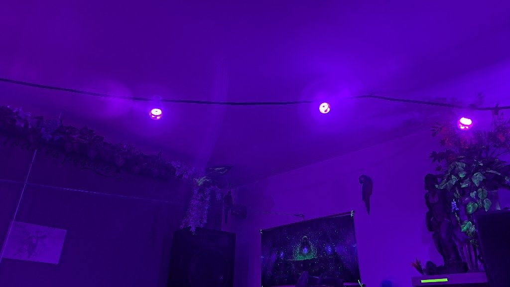 Prikkabel met 10 blacklight lampen 10 meter te huur Nu€20, Ophalen, Zo goed als nieuw, Overige