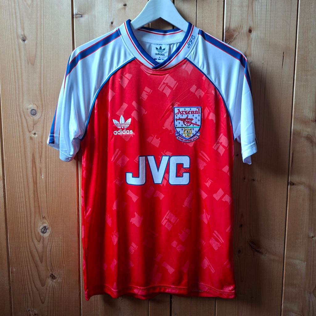 Arsenal retro voetbalshirt, Maat M, Verzenden, Zo goed als nieuw, Shirt