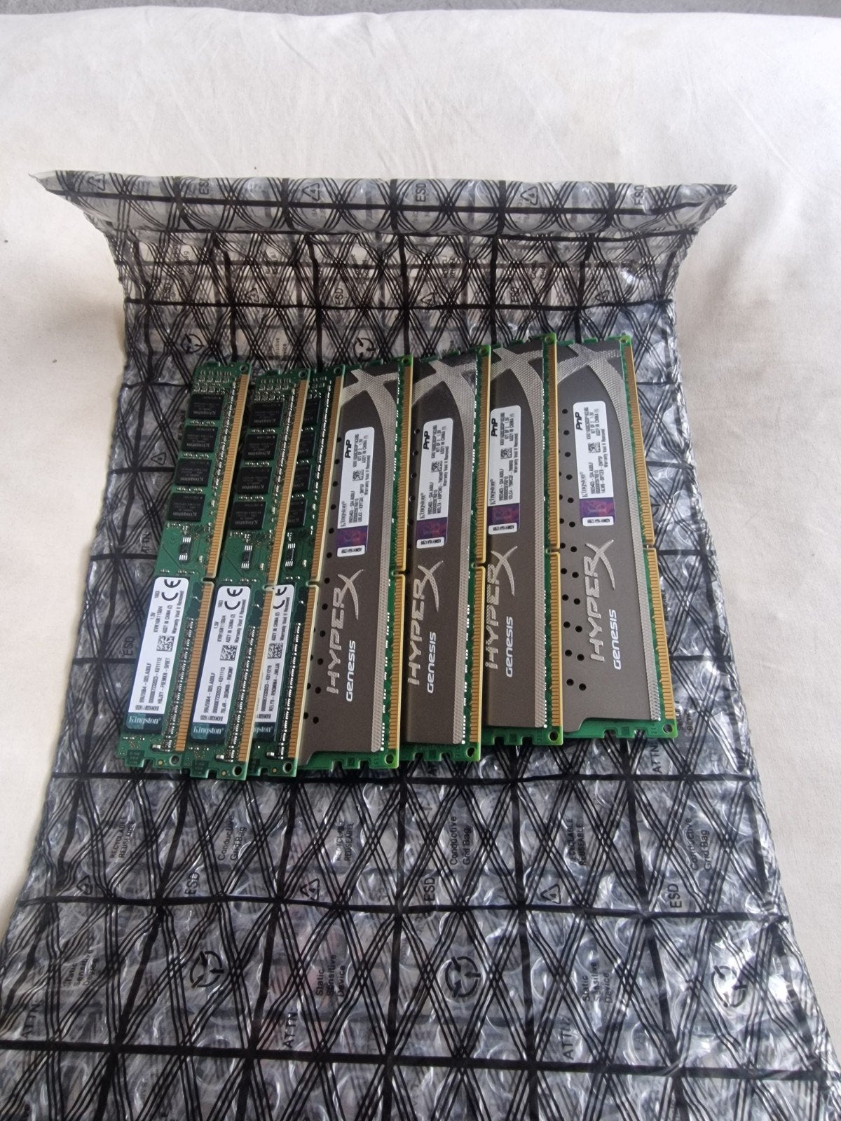 DDR3 RAM Geheugen Bundel: 5x8GB, 3x2GB, 2x1GB, Gebruikt, Onbekend, DDR4, 8 GB