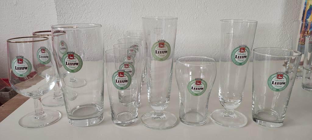 Leeuw bier glazen #11, Ophalen of Verzenden, Gebruikt, Glas of Glazen, Leeuw