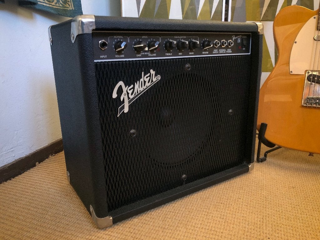 Fender Frontman 25R 1x10 Combo met Spring Reverb, Ophalen, Gebruikt, Gitaar, Minder dan 50 watt
