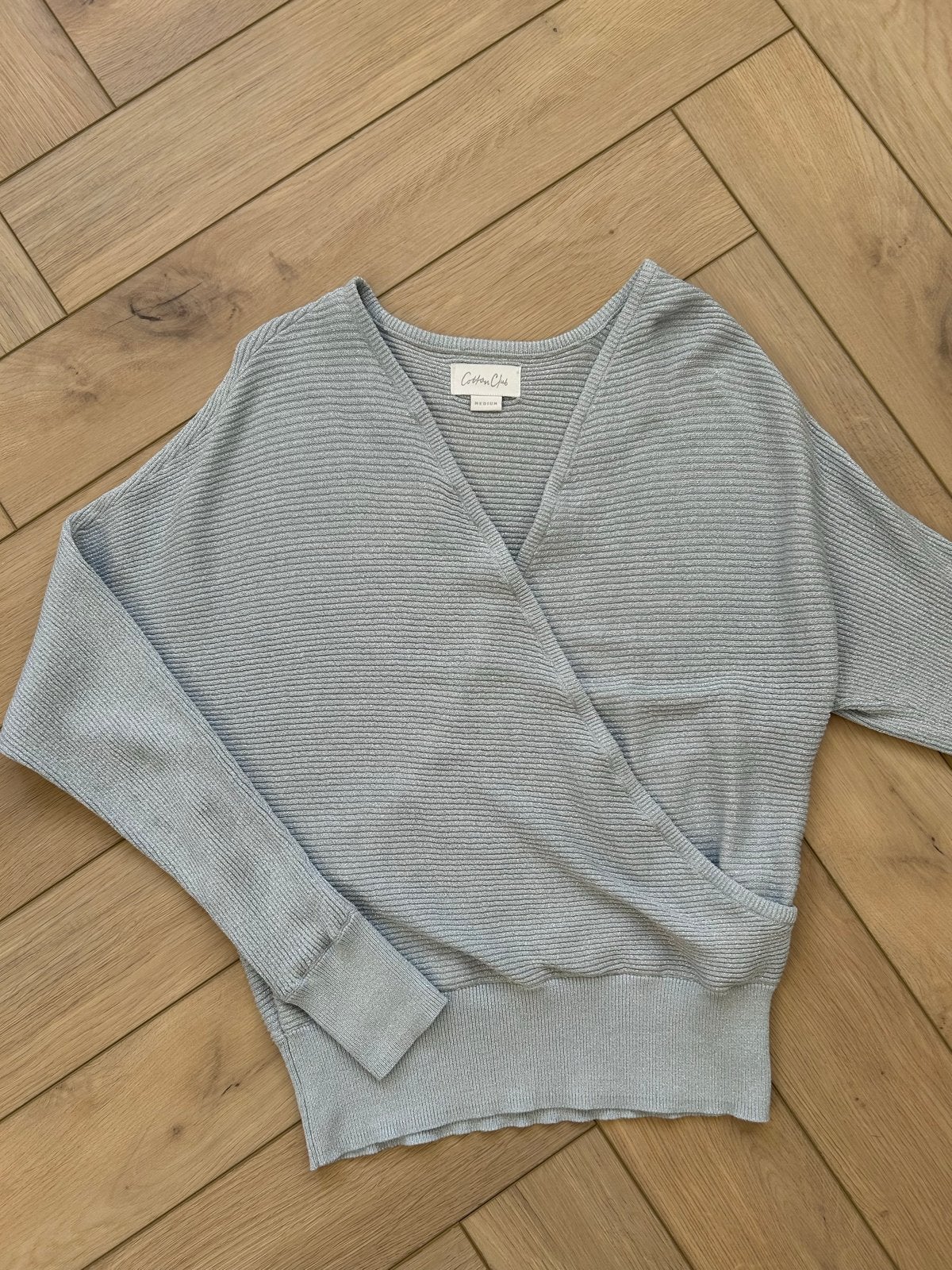 Cotton Club wikkel trui lichtblauw maat M, Kleding | Dames, Truien en Vesten, Ophalen of Verzenden, Zo goed als nieuw, Maat 38/40 (M)