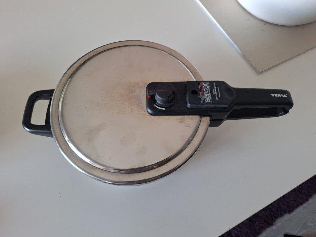 Snelkook pan RVS Tefal, Snelkookpan, Tefal, Met deksel, Ophalen of Verzenden