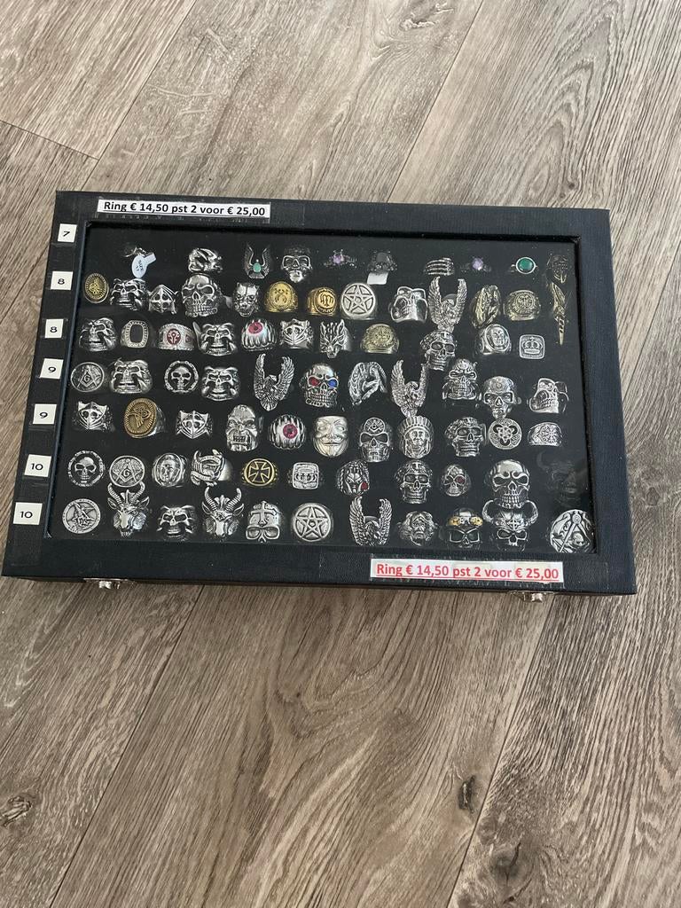 Nieuwe Skull Ringen in Diverse Maten, Ophalen, IJzer of Staal, Nieuw, Dame of Heer