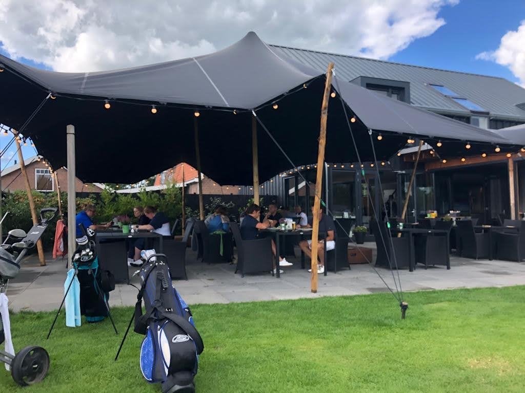 Flexibele Stretchtent voor evenementen en feesten, Gebruikt, 6 meter of meer, Pagodetent, 8 meter of meer