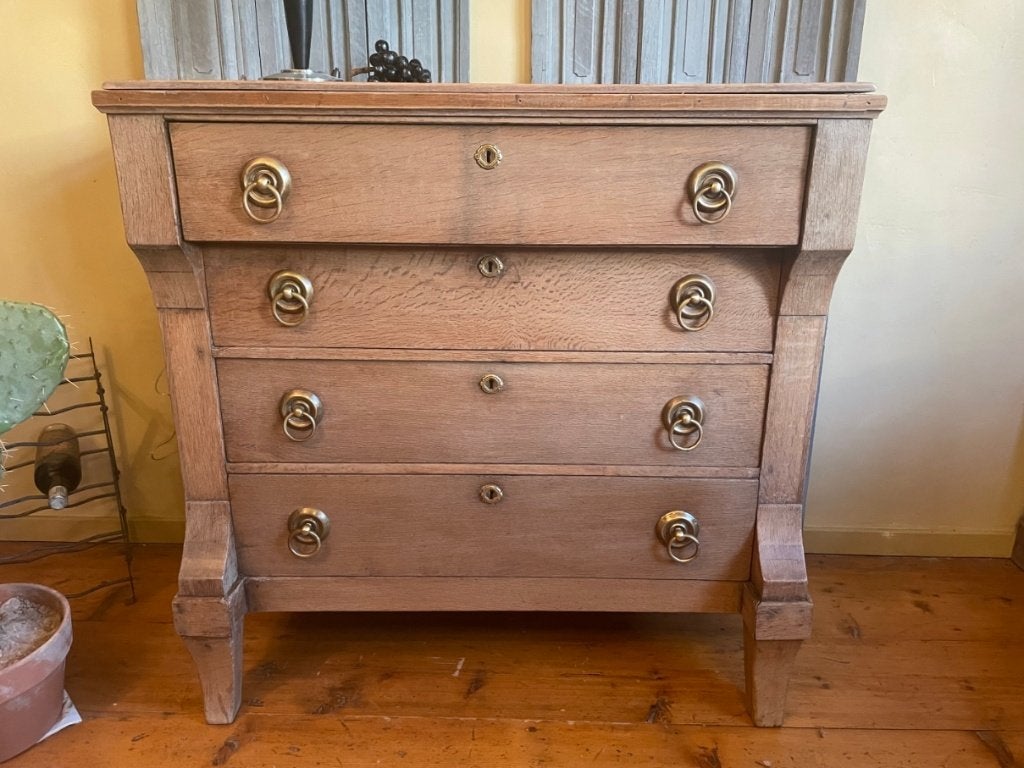 Ladekast Ladenkast Commode Eiken Antiek Hollands, Antiek en Kunst, Ophalen
