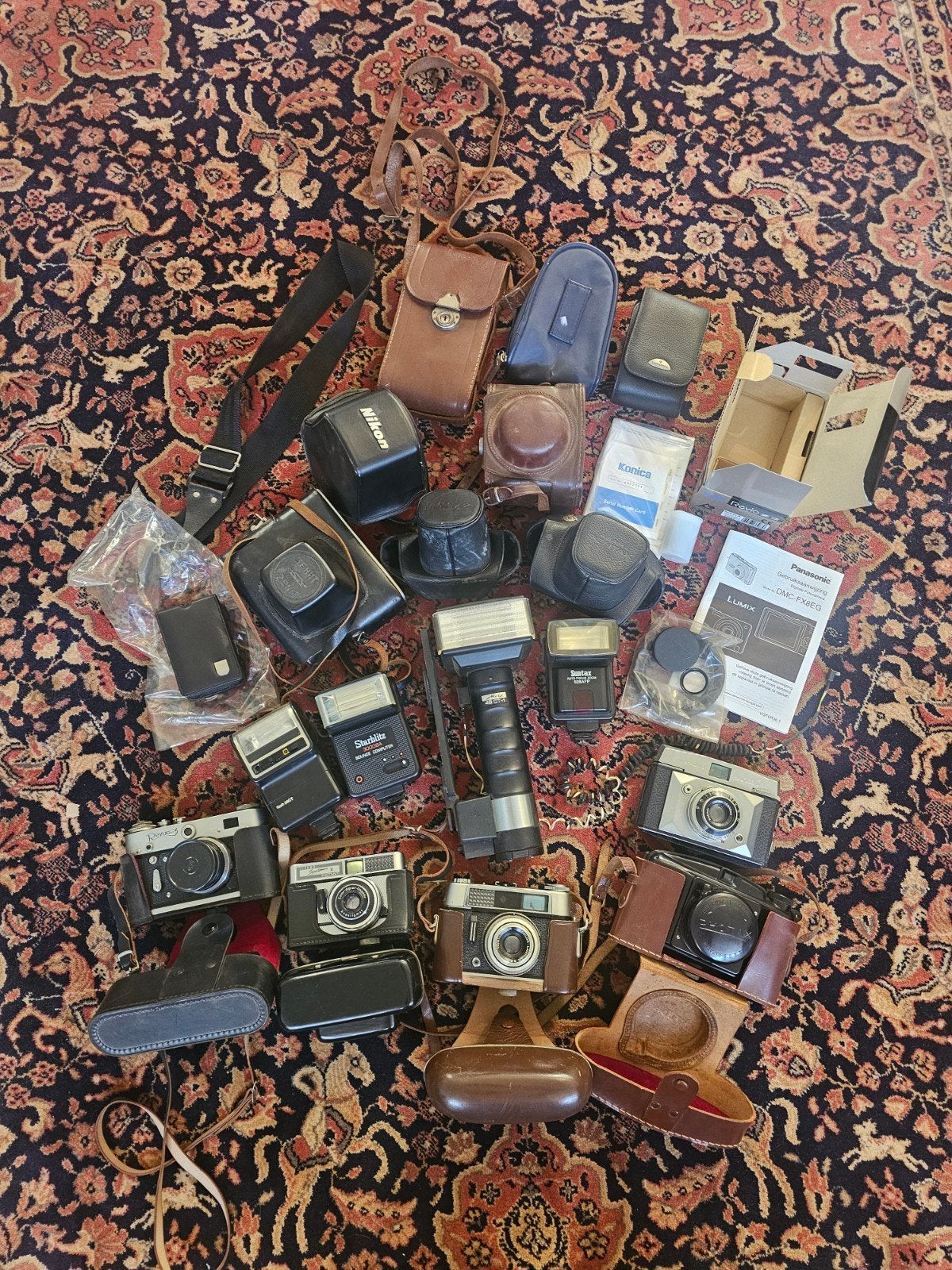 Analoge camera's en accesoires, ilford, metz..., Ophalen of Verzenden, Spiegelreflex, Overige Merken