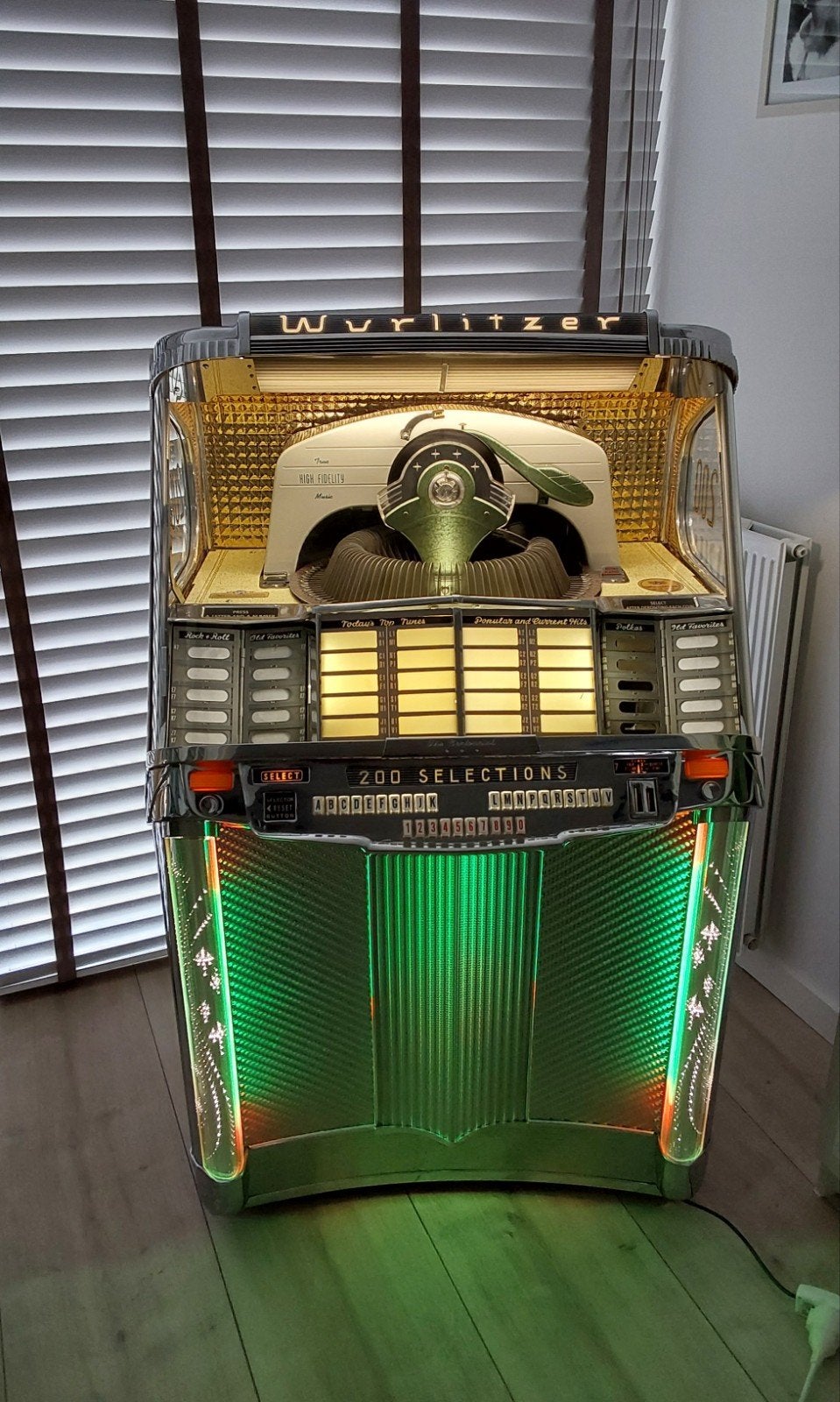 Jukebox wurlitzer 2000, Verzamelen, Automaten | Jukeboxen, Gebruikt, 1950 tot 1960, Wurlitzer, Ophalen