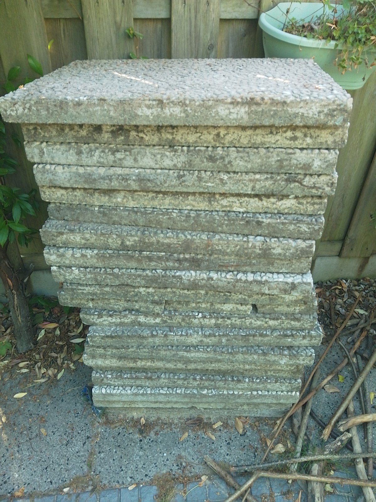 terrastegels grindtegels, Ophalen, Gebruikt, Beton, Terrastegels
