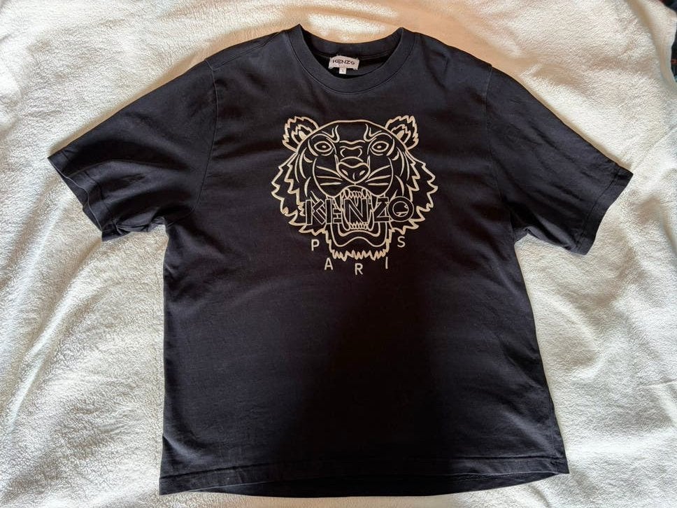 Kenzo t shirt maat L, Verzenden, Zo goed als nieuw, Maat 52/54 (L), Zwart