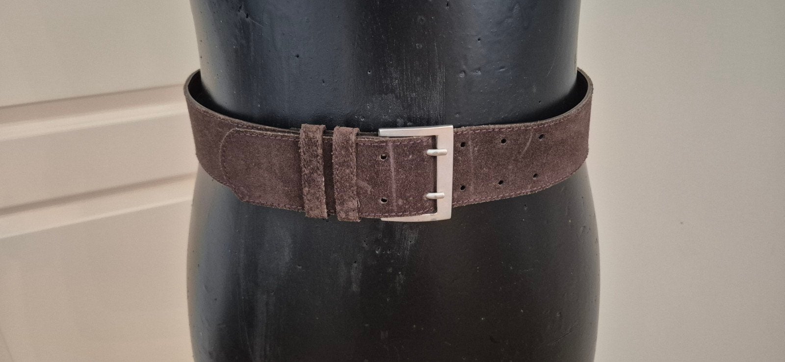 Steppin' Out suède riem - Bruin suede 85 cm, 80 tot 90 cm, Bruin, Echt leder, Ophalen of Verzenden