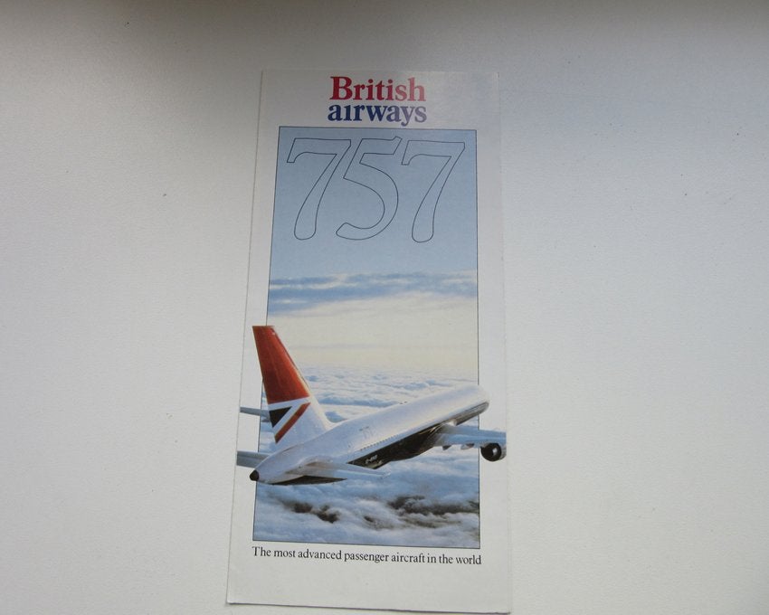 British Airways 757 brochure The most advanced passenger air, Verzenden, Zo goed als nieuw, Overige typen