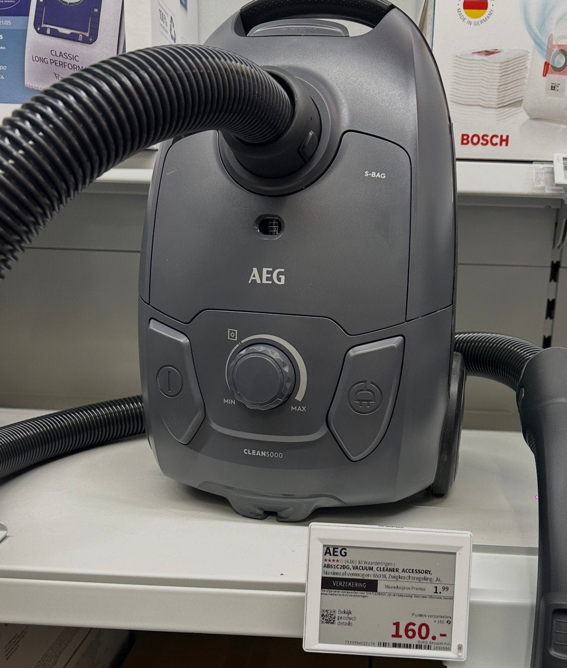 AEG stofzuiger, Witgoed en Apparatuur, Stofzuigers, Ophalen, Zo goed als nieuw