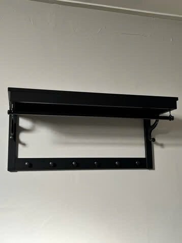 IKEA Hemnes hoedenrek zwart 85 cm, Huis en Inrichting, Zo goed als nieuw, Minder dan 100 cm, Hout, Ophalen