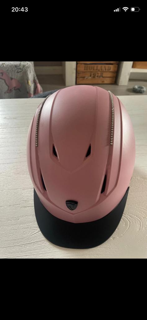 Horka roze dali  strass cap, Dieren en Toebehoren, Ophalen, Zo goed als nieuw, Dressuur, Cap