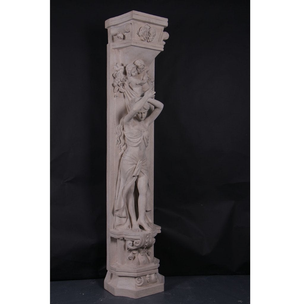 Pilaster Roman Girl – Pilaar hoogte 251.5 cm, Ophalen, HorecaBeelden, Nieuw, HorecaBeelden