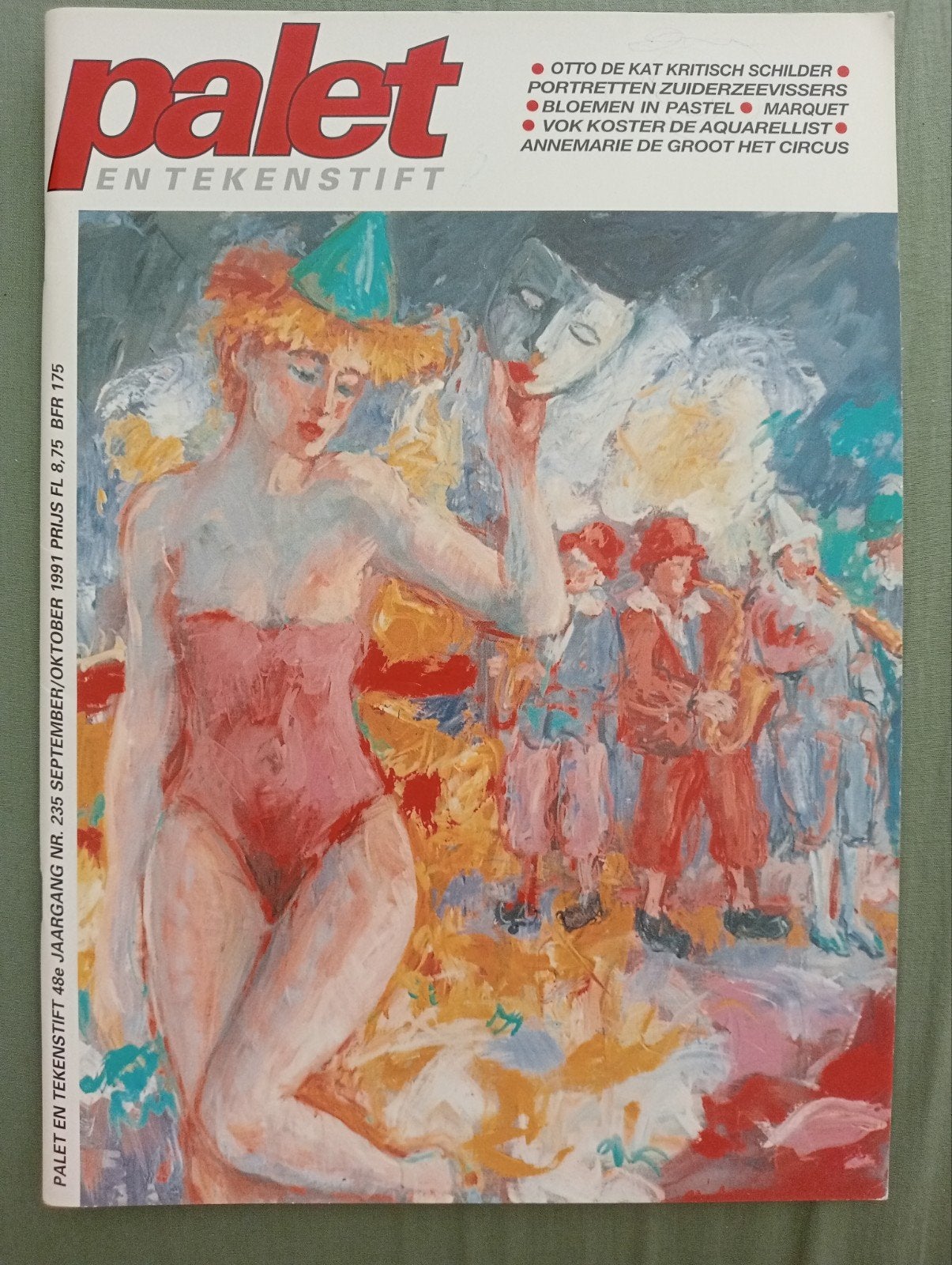 Palet en Tekenstift - 1991 Annemarie de Groot  Otto b de Kat, Ophalen of Verzenden, Zo goed als nieuw