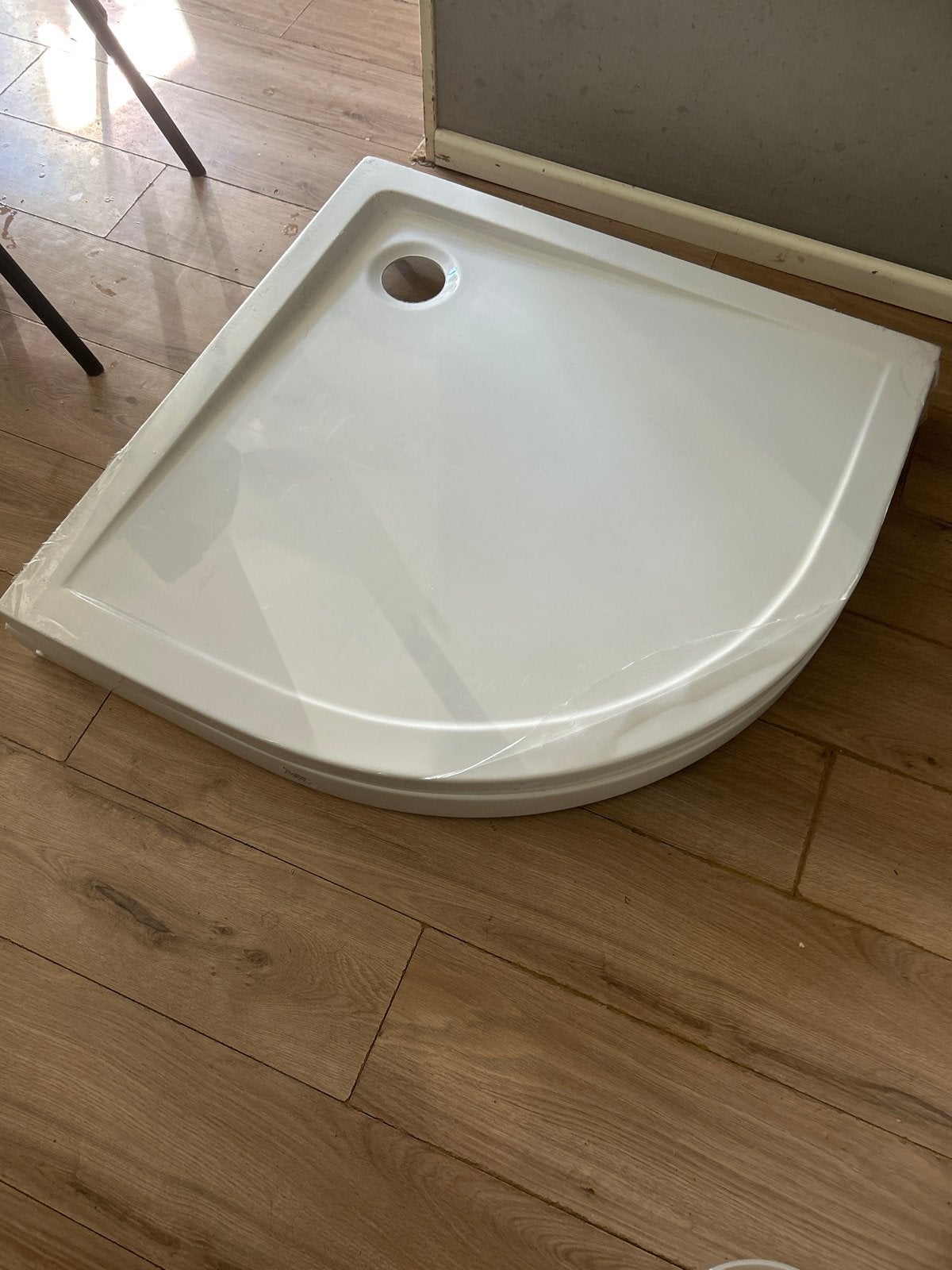 Nieuwe kunststof douchebak hoek 90x90, Ophalen, Nieuw, Douche