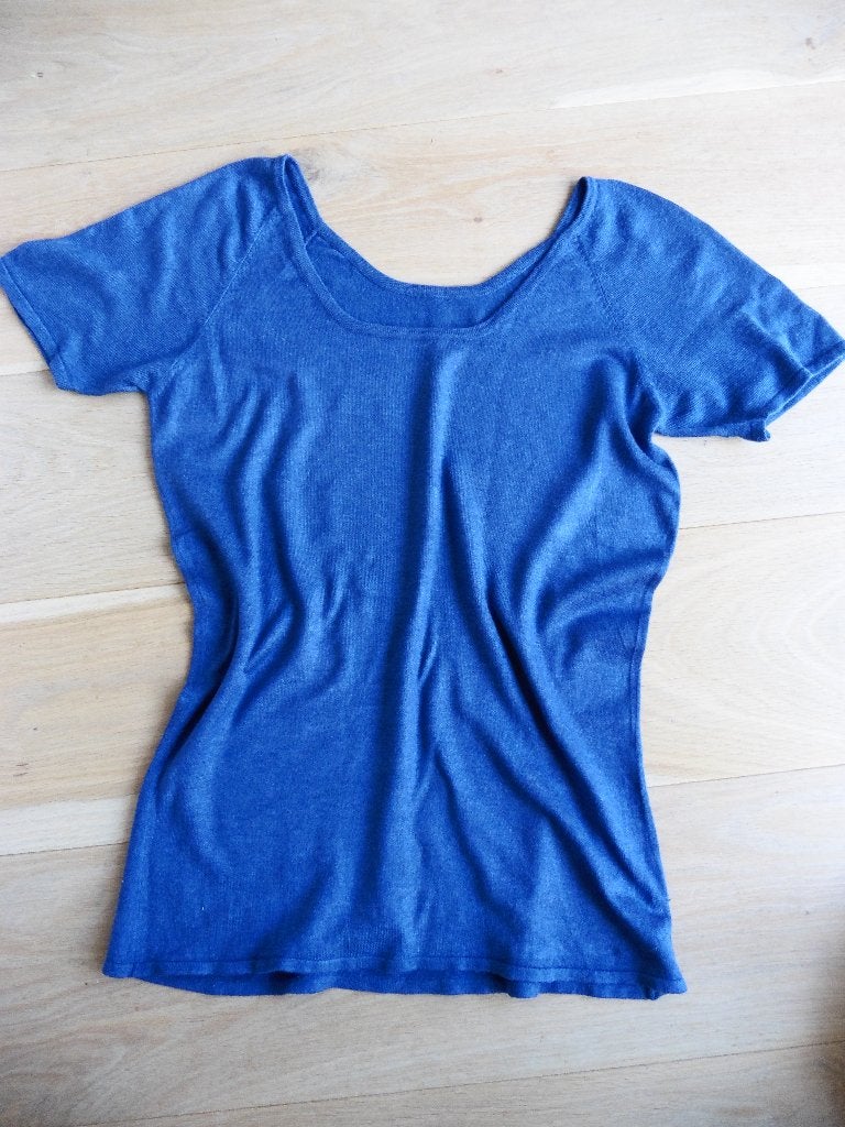 La Salle shirt top soybean maat L XL, Blauw, Maat 46/48 (XL) of groter, Ophalen of Verzenden, Zo goed als nieuw