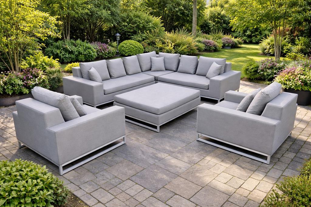 Manutti Zendo Loungeset Tuinset, Ophalen, Zo goed als nieuw, Wicker, Hocker