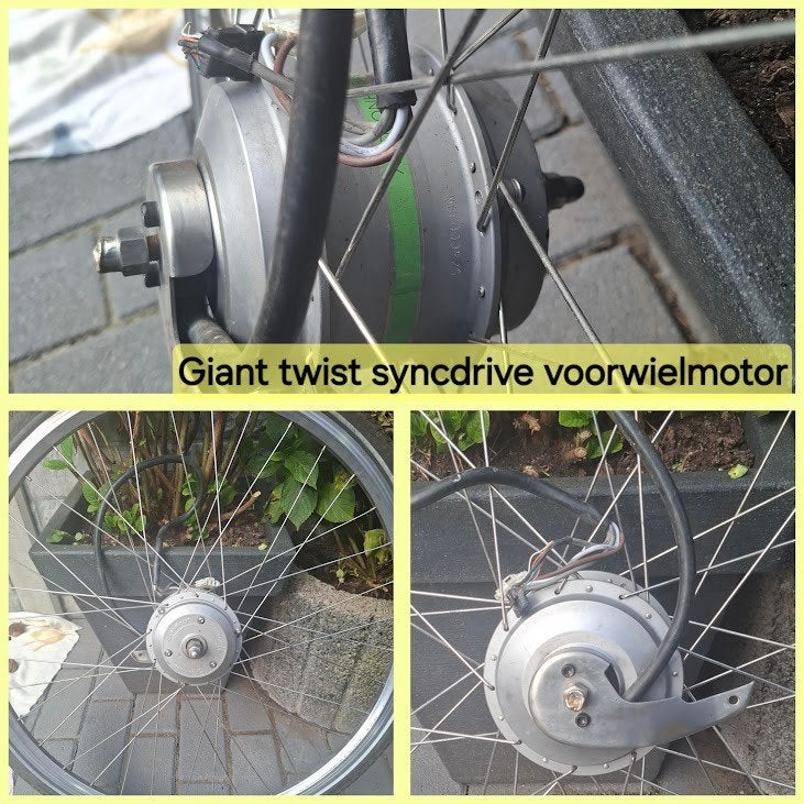 Foto 7 van VOORWIEL MOTOR VOOR  GAZALLE/ SPARTA/ GIANT/ KOGA//BATAVOUS