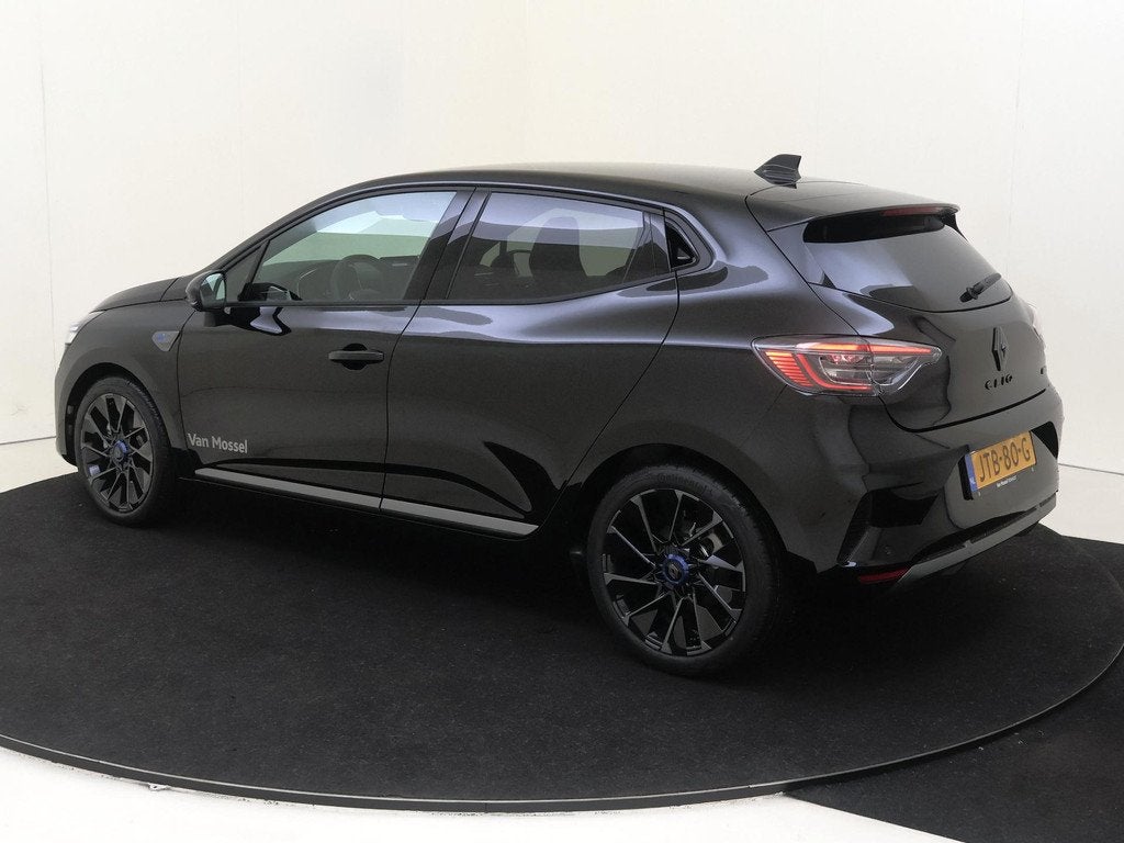 Renault Clio 1.6 E-Tech Full Hybrid 145 esprit Alpine | Pack, Auto's, Renault, Euro 6, Leder en Stof, Zwart, Bedrijf
