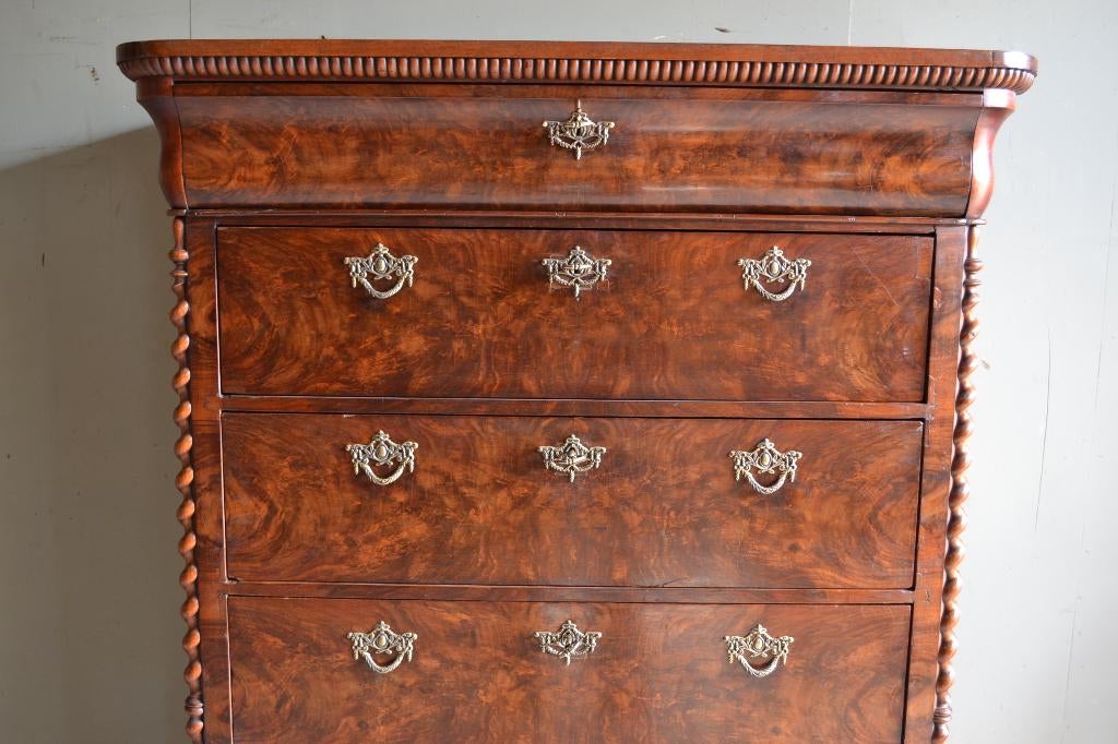 Prachtige antieke mahonie houten chiffoniere, ladekast, Verzenden