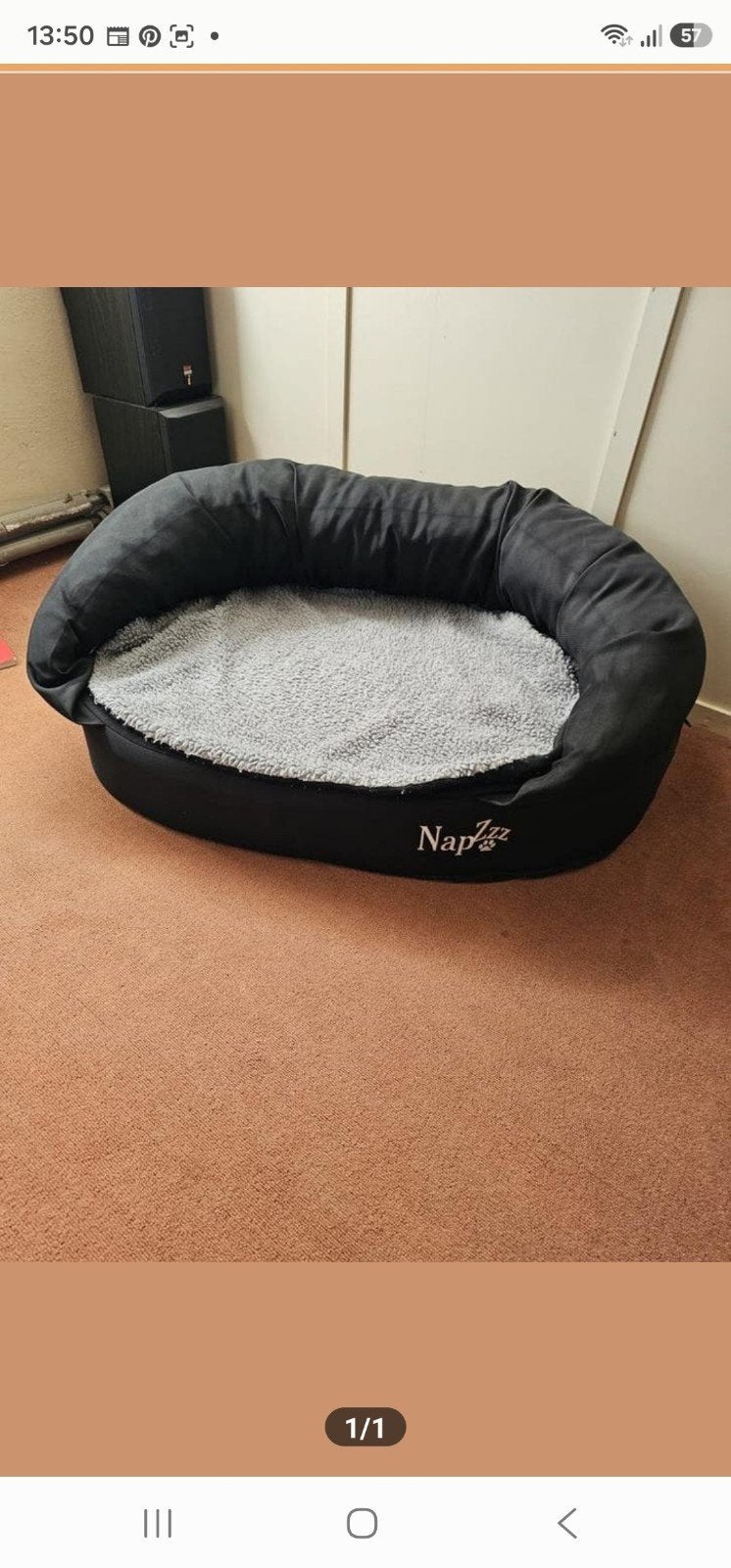 Nappzzz orthopedisch hondenmand, Dieren en Toebehoren, Ophalen, Zo goed als nieuw, Riet