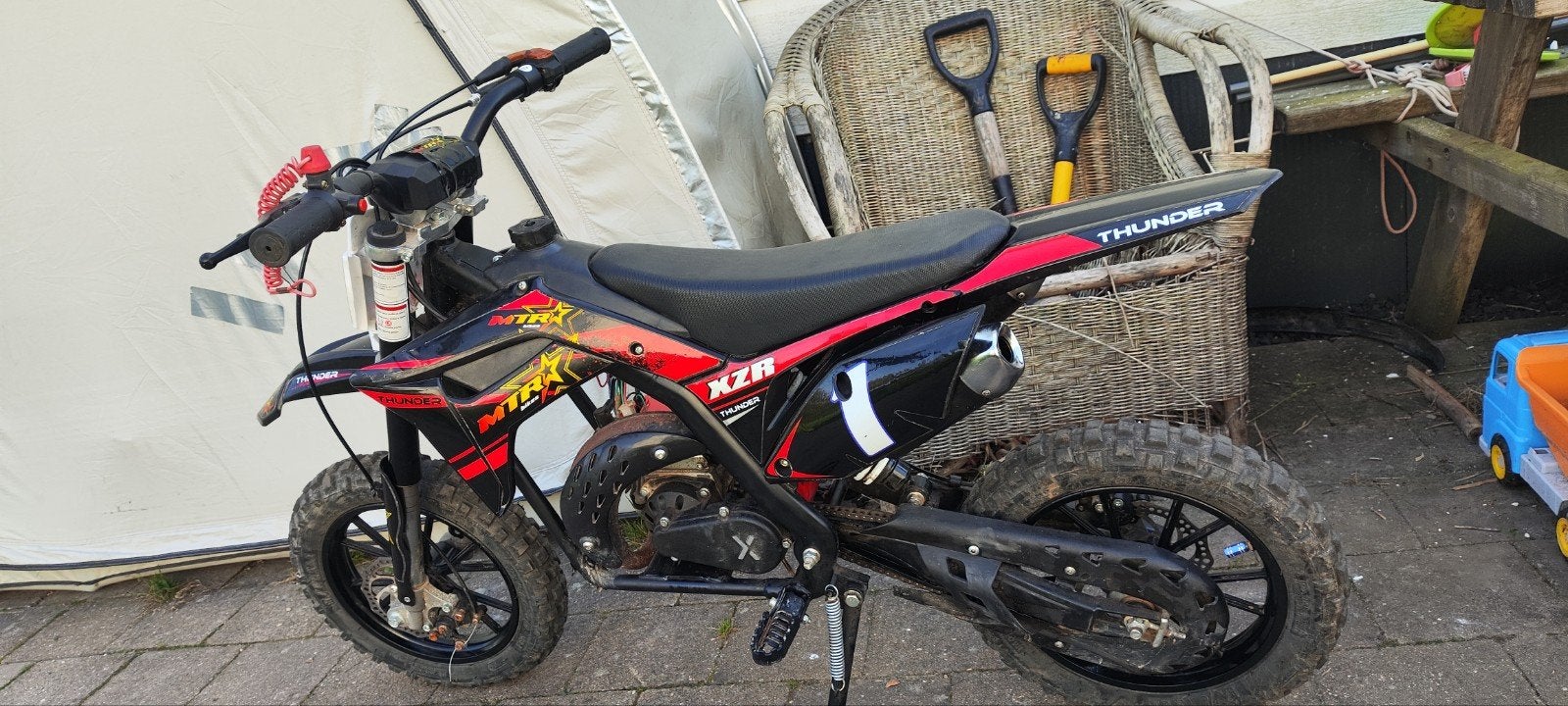Thunder XZR Dirtbike - goede staat, Ophalen, Thunder, Zo goed als nieuw, Schijfrem