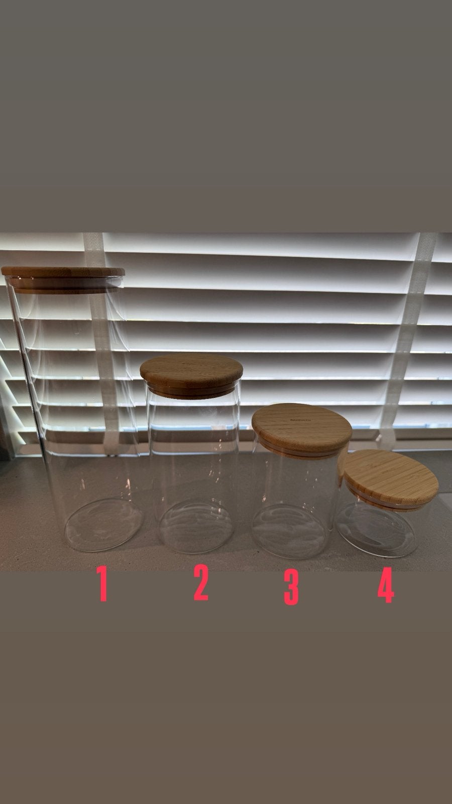 Brabantia glazen voorraadpotten, Ophalen, Glas, Nieuw, Voorraadpot