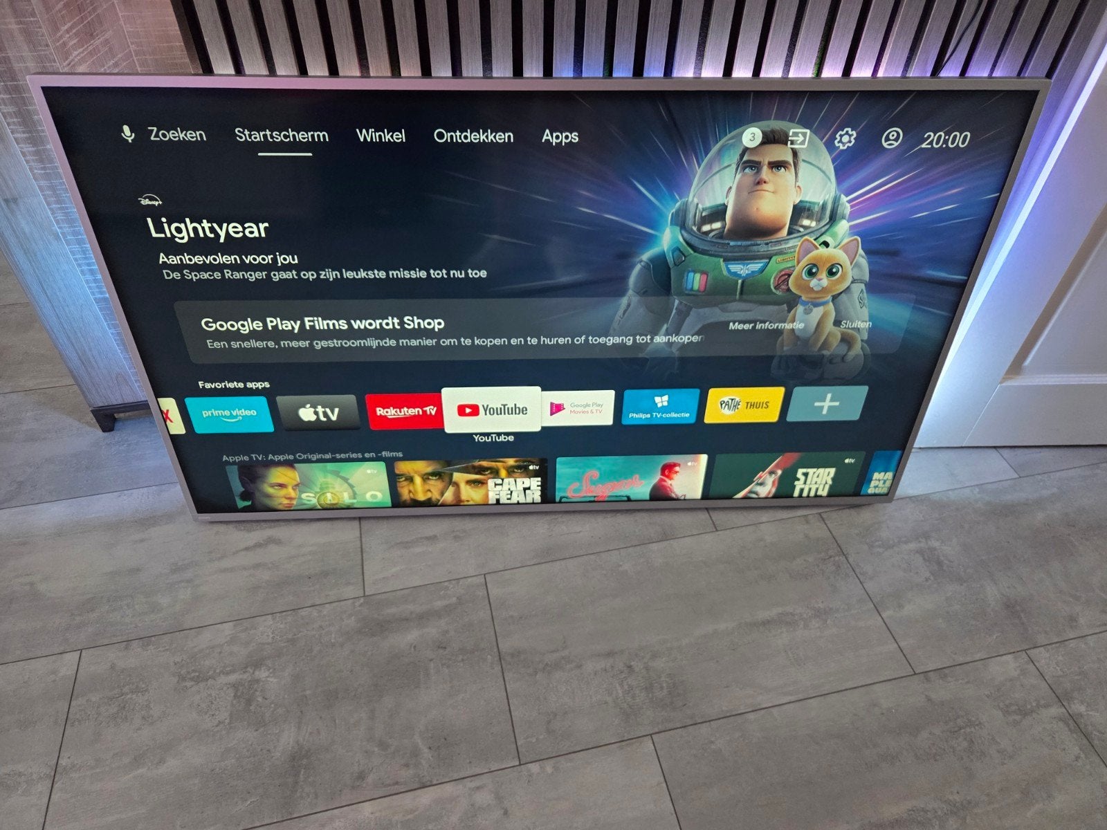 Philips led smart Android 4K ambilight tv 58pus8545, Ophalen, Philips, 50 Hz, Zo goed als nieuw