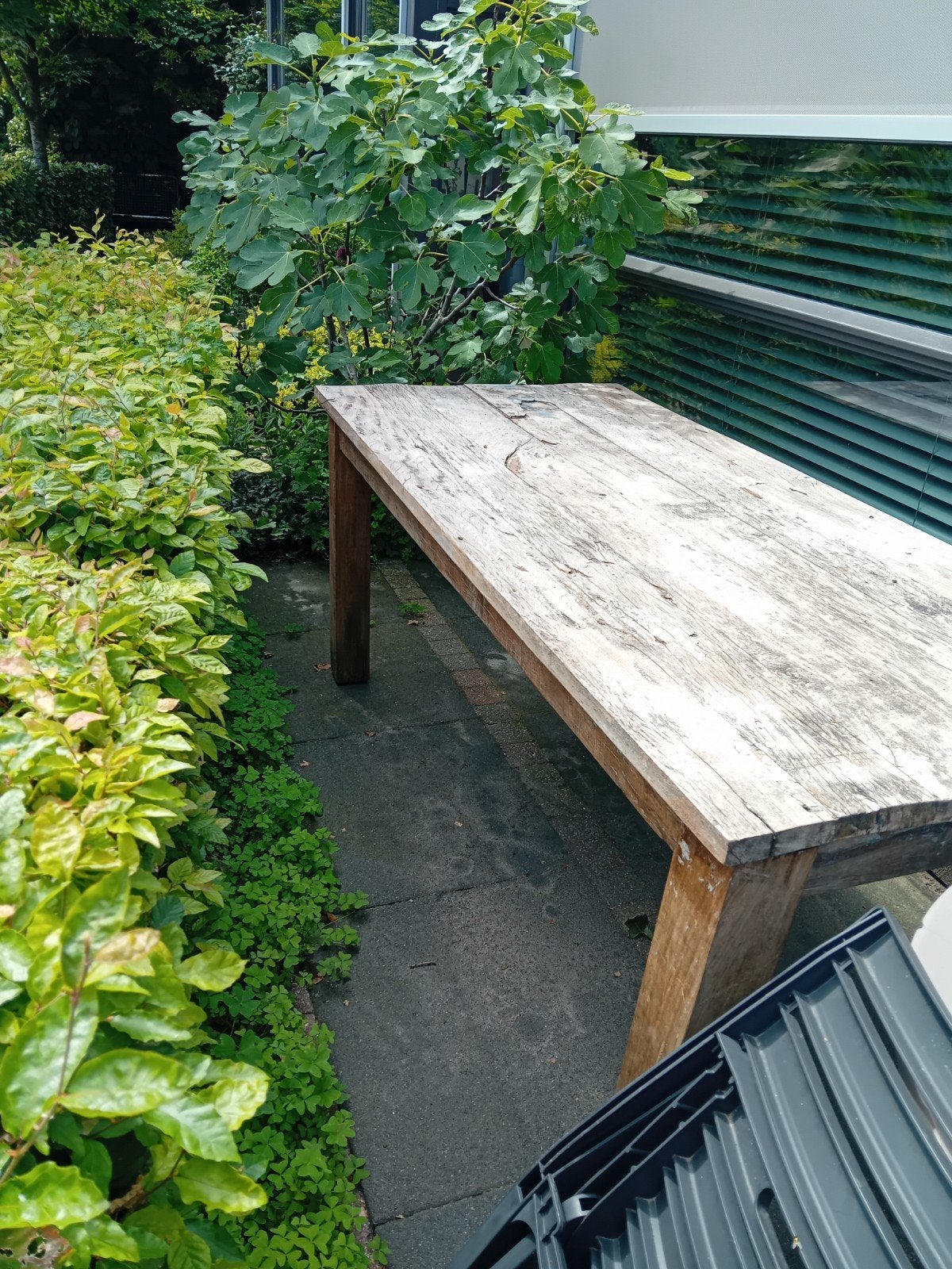 Robuuste Teak Tuintafel - Perfect voor Buiten, Tuin en Terras, Ophalen of Verzenden, Rechthoekig, Teakhout