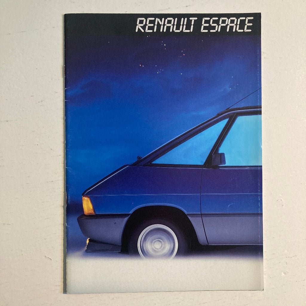 Renault Espace Folder / brochure model 1986, Ophalen of Verzenden, Gelezen, Renault