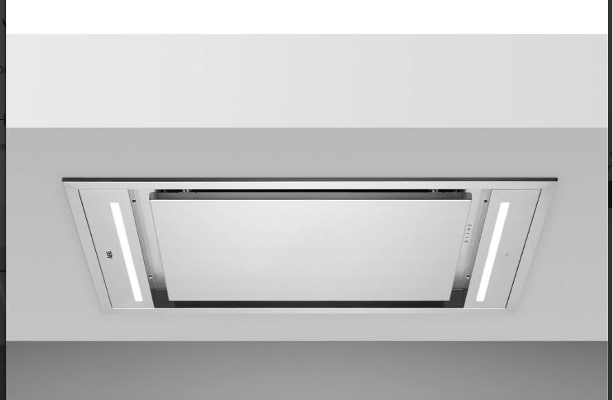 PLAFOND AFZUIGKAP AEG DCK6980HM 90 cm NIEUW IN DOOS rvs, Witgoed en Apparatuur, Afzuigkappen, Ophalen, Overige typen, Nieuw, A
