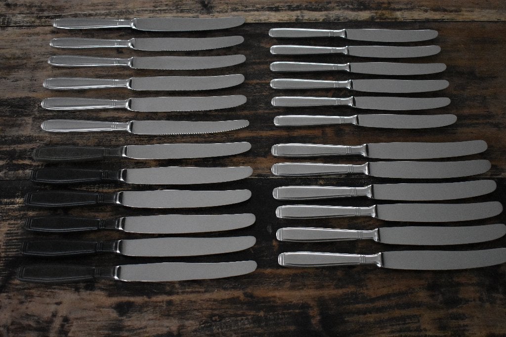 Gero Zilmeta 562 Carre messen sets met zonder kartel, Gebruikt, Gero, Los bestek, Ophalen of Verzenden