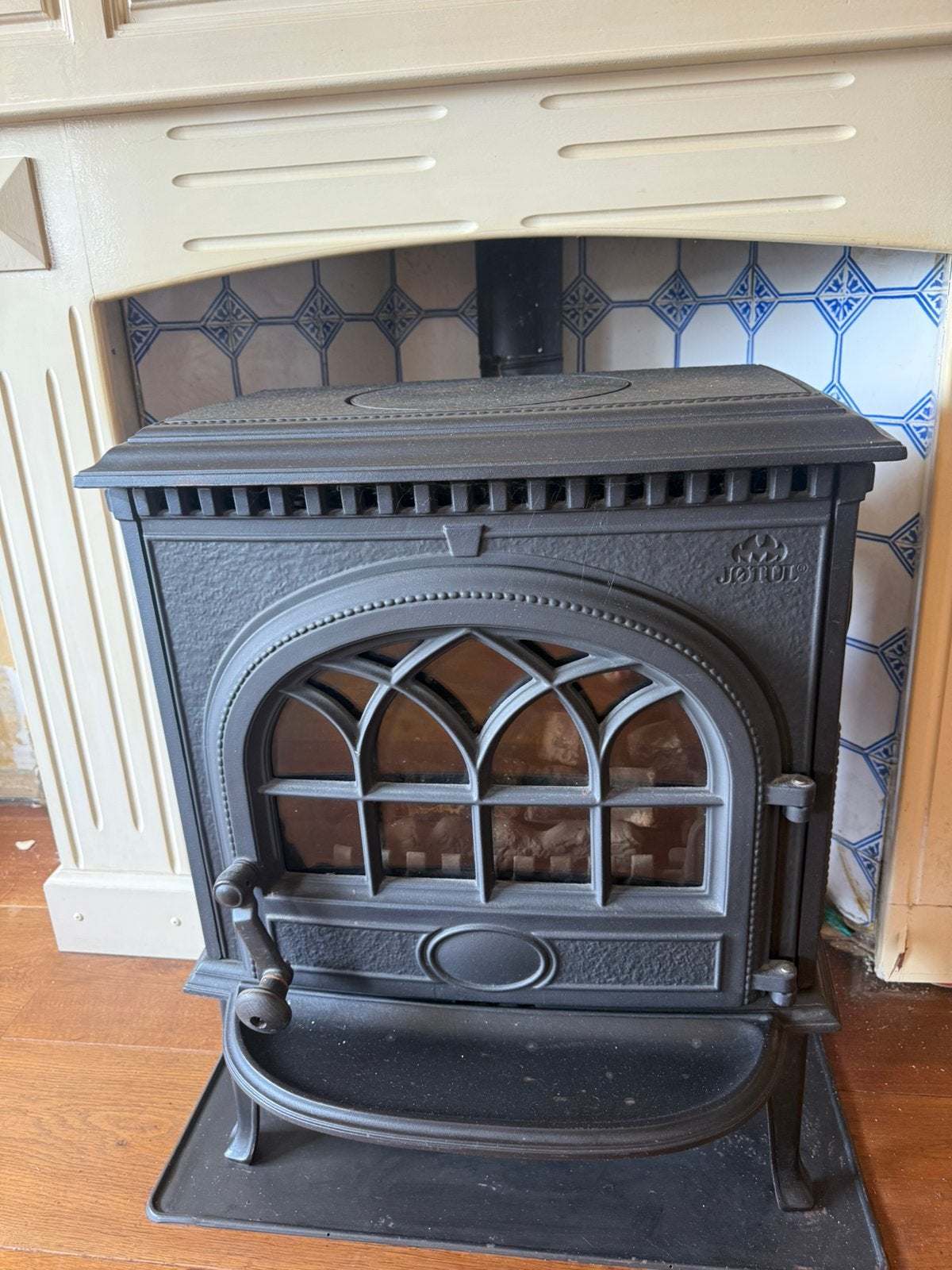 Jotul gaskachel, Huis en Inrichting, Kachels, Ophalen, Gebruikt, Gas, Vrijstaand
