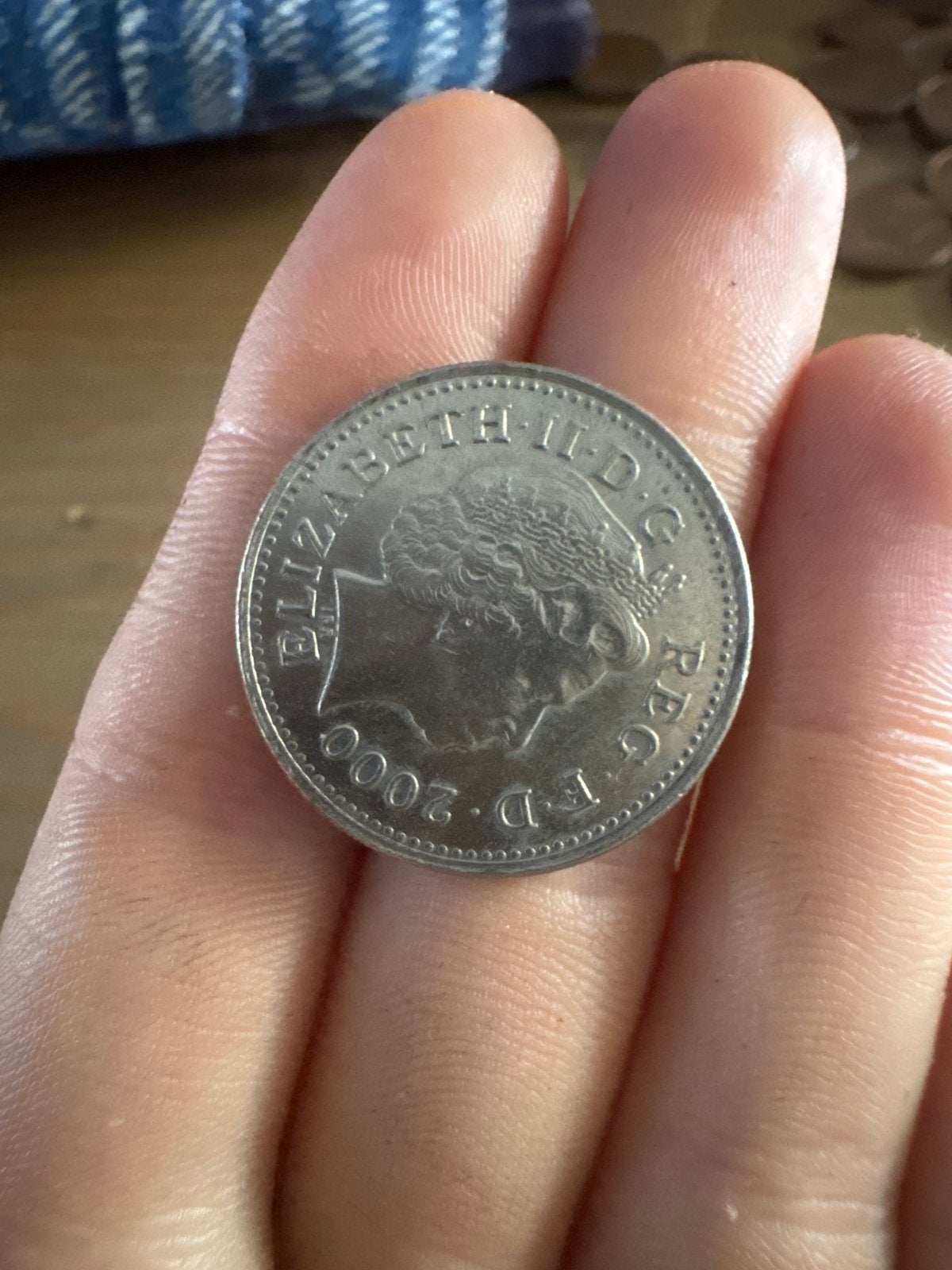 Britse 10 pence munt uit 2000 - Koningin Elizabeth II, Ophalen of Verzenden, Overige landen, Losse munt