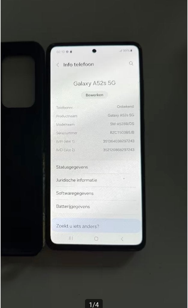 En mooie Samsung A52S 5G 128gb zwarte kleur Te koop/ruilen, Zwart, Ophalen of Verzenden, Zo goed als nieuw, Zonder simlock