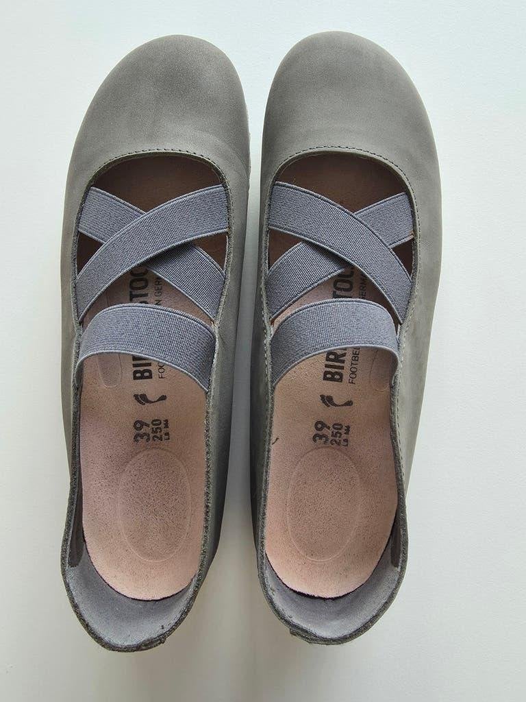 Birkenstock Ballerina's maat 39 - Zo goed als nieuw, Verzenden, Ballerina's, Zo goed als nieuw, Grijs