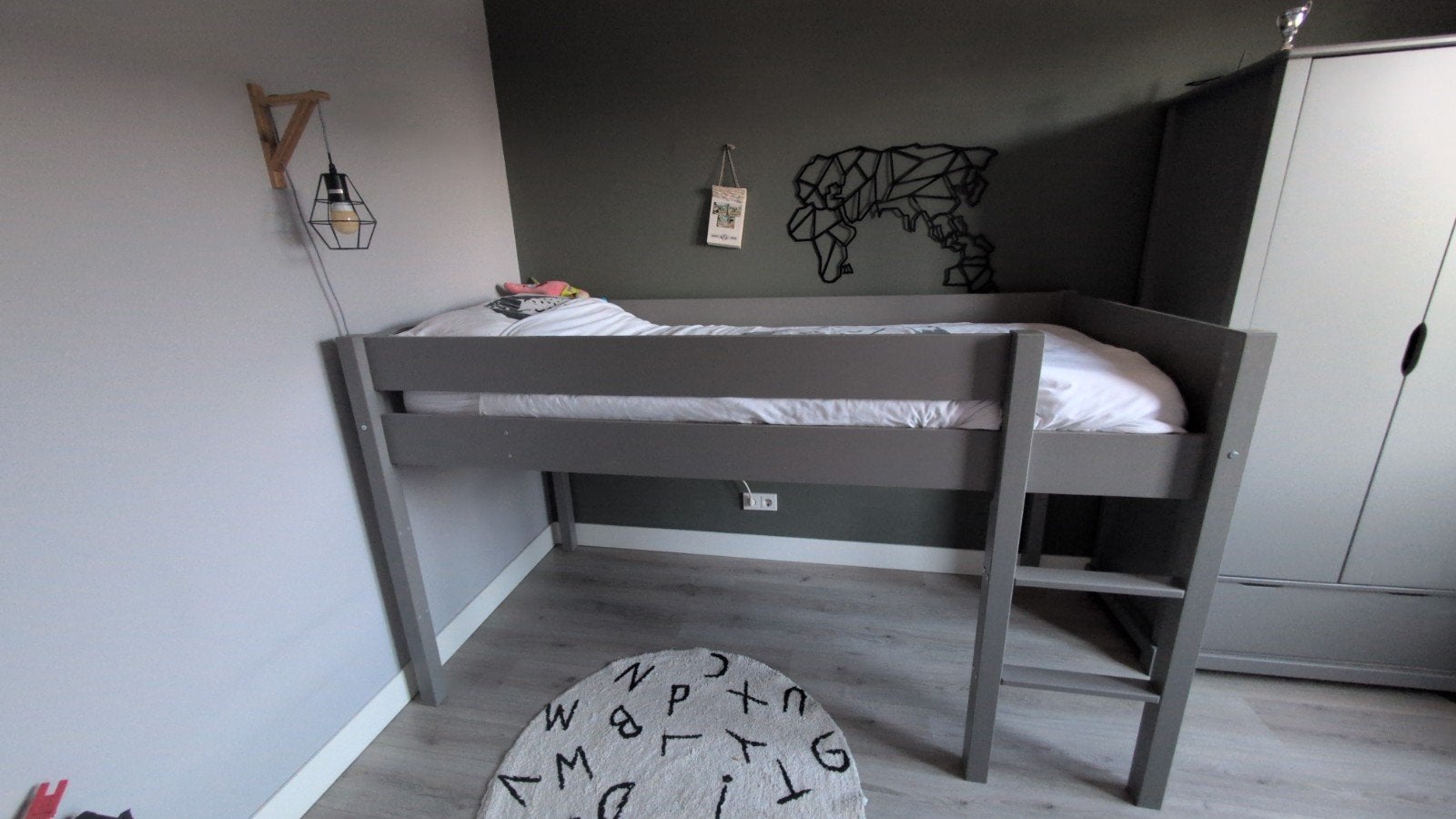 Keurige hoogslaper - 100x210 cm - Exclusief matras, Ophalen, Hoogslaper, 210 cm, Minder dan 160 cm