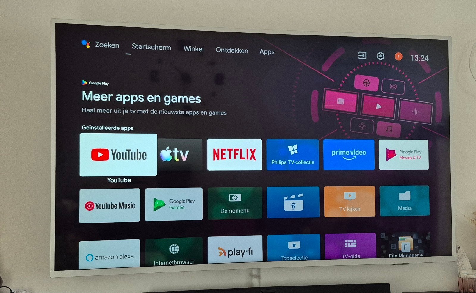 Philips Smart TV 58PUS8545/13 4K Ambilight - Defect, Ophalen, Philips, LED, 50 Hz