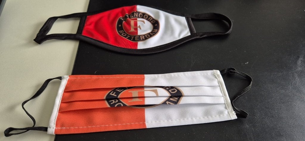 corona mondcapje Feyenoord, Ophalen of Verzenden, Zo goed als nieuw, Feyenoord, Overige typen