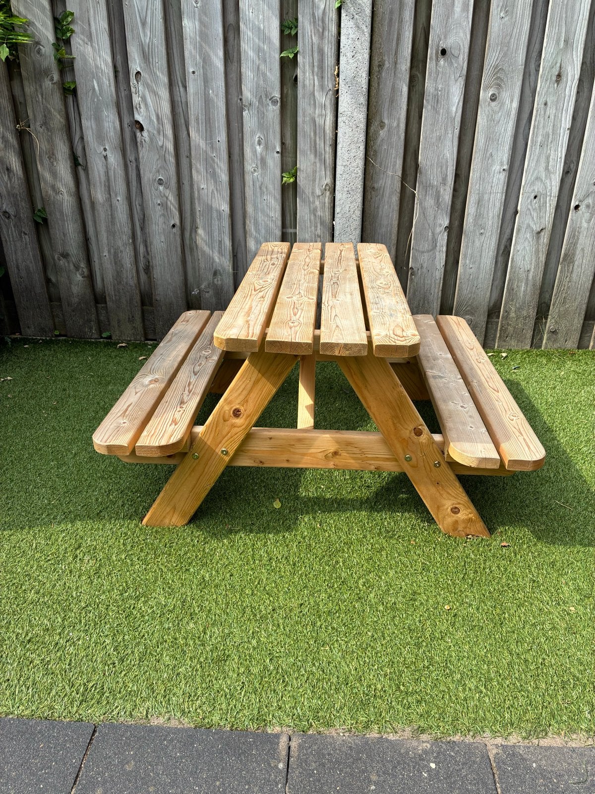 Kinderpicknicktafel, Tuin en Terras, Picknicktafels, Nieuw, Rechthoekig, Hout, Ophalen